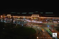 Foto: Hauptbahnhof Leipzig bei Nacht