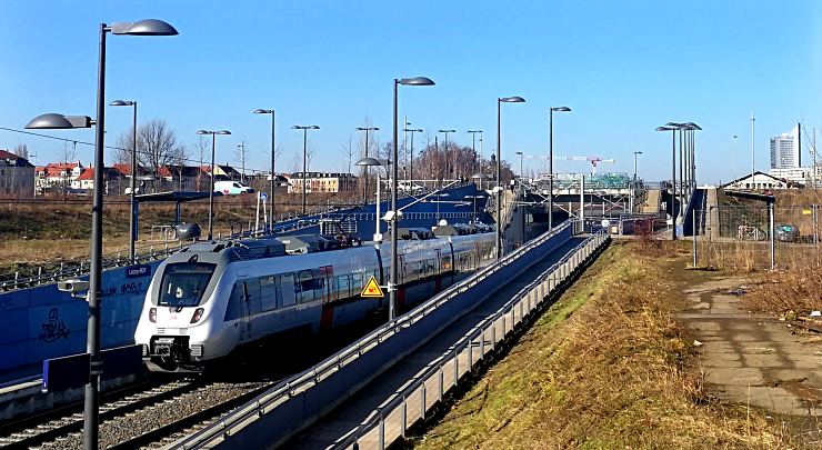Neue S-Bahn Haltestelle Leipzig-MDR