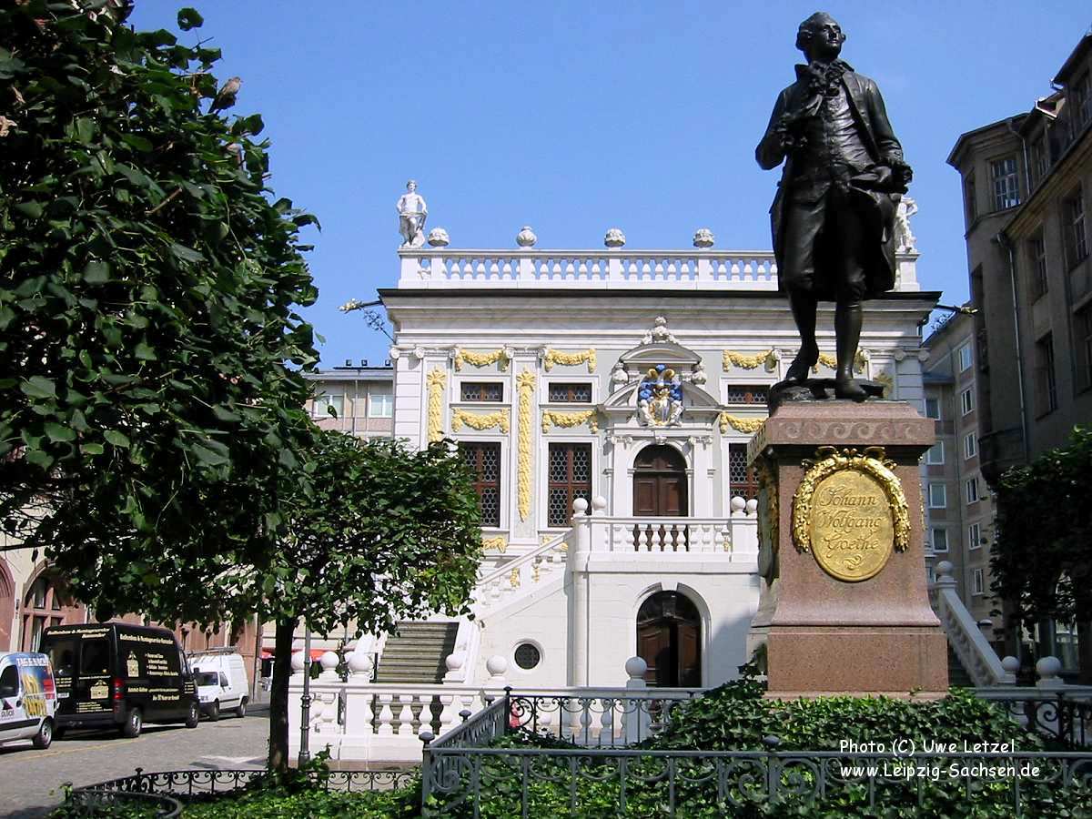 Foto Historisches Leipzig: Goethe Denkmal 