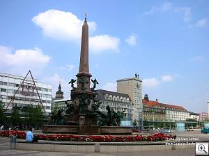 Mendebrunnen Leipzig in Sachsen