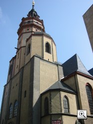 Kirchturm der Nikolaikirche Leipzig