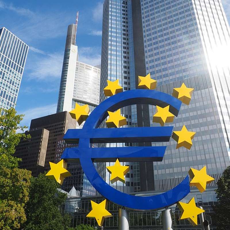 EZB - Europäische Zentralbank Sitz in Frankfurt