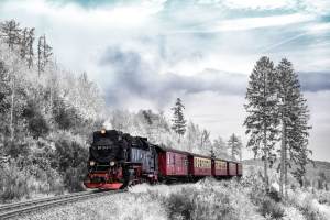 Foto: Schnes Winterausflugsziel: Die Harz Brockenbahn