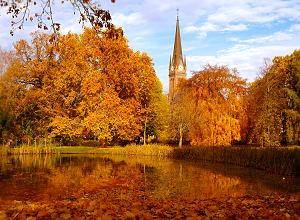 Foto: Herbststimmung im Leipziger Johannapark