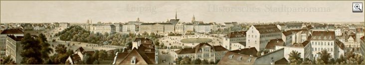 Foto: Leipzig - Historisches Stadtpanorama