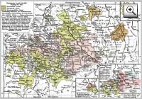 Karte: Sachsen nach der Leipziger-Teilung im Jahre 1885