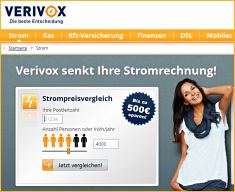 Testsieger Stromtarifrechner 1. Platz - verivox.de