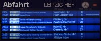 Leipzig Hauptbahnhof Fahrplan Abfahrttafel