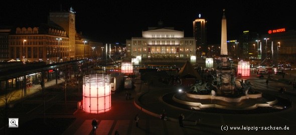 Foto: Leipzig by Night ( Leipzig bei Nacht )