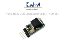 Khn 81330 N025-P DCC Lokdecoder NEM 651 Schnittstelle