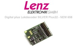 Lenz DCC Lokdecoder SILVER+ PluX-22 NEM 658