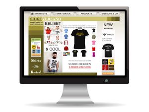 Internetprojekt Onlineshop T-shirt Versand