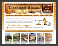 Webseiten für Tischlerei Handwerk