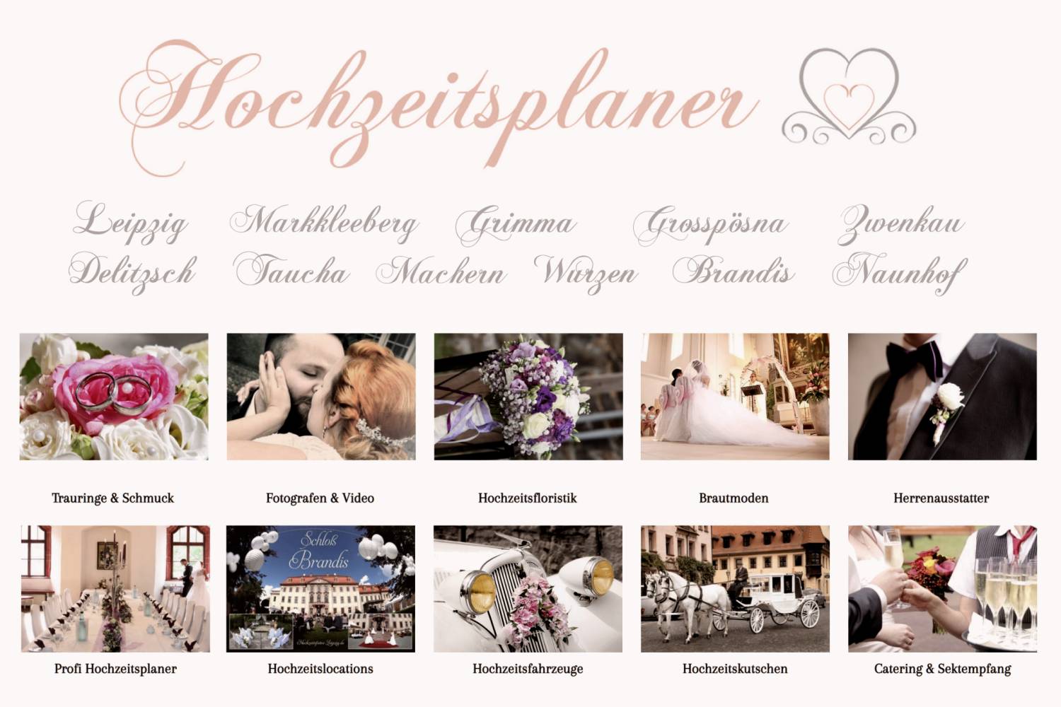 Hochzeitsplaner Leipzig - Alle Dienstleister f�r die Hochzeit