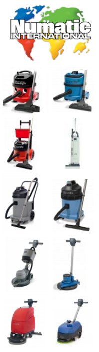 Numatic professionelle Maschinen und Gerte fr die gewerbliche Reinigung.