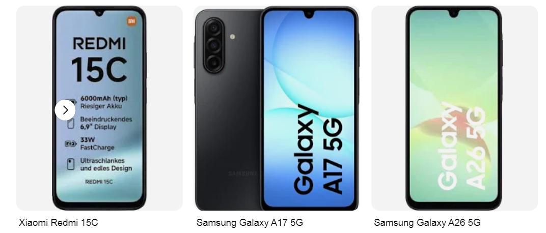 Die besten g�nstigen Handys 2026
