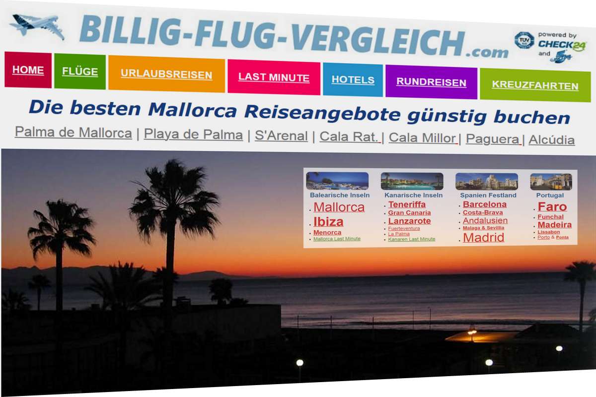 Spanien Flugreisen - Reiseangebote nach Kanarischen Inseln und Mallorca buchen