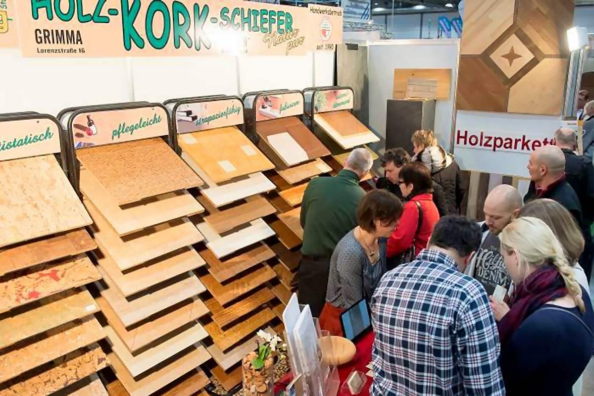 Bodenleger Handwerksbetrieb aus Grimma auf der Leipziger Handwerker Messe