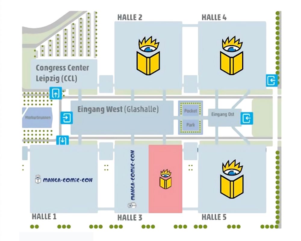 Hallenplan Buchmesse Leipzig