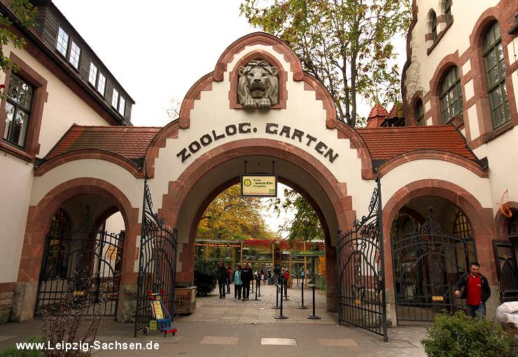 Leipzig Zoo Haupteingang Pfaffendorfer Strae