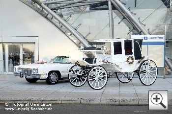 Hochzeitsfahrzeuge auf der Hochzeitsmesse in Leipzig