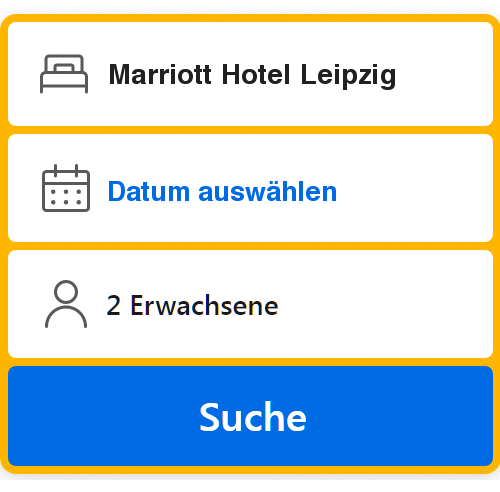 Buchungsformular Hotel Marriott Leipzig