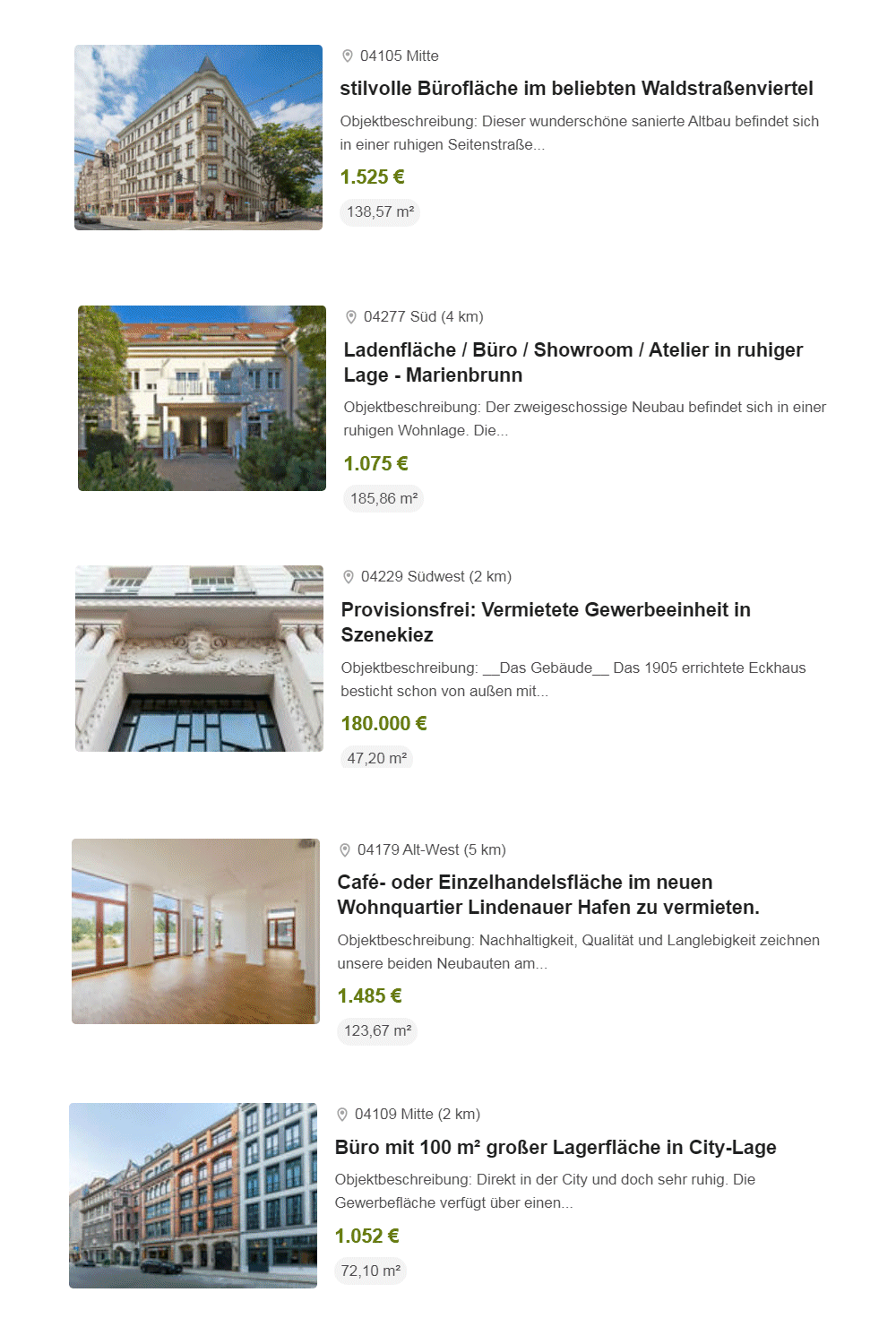 Gewerbeimmobilien Angebote 1 bis 8