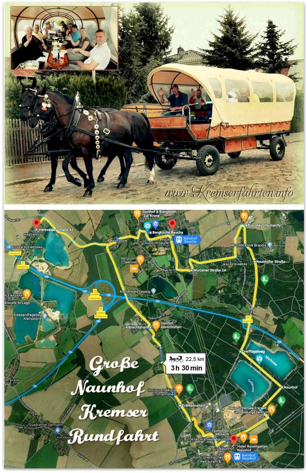 Kutschfahrten in Naunhof - Gro�e Rundfahrt im Naunhofer Forst