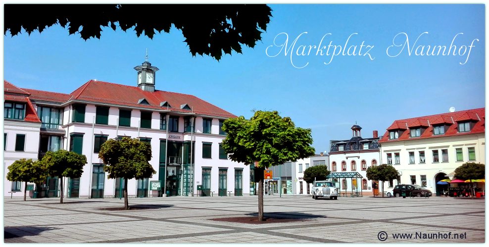 Blick �ber den Markt von Naunhof