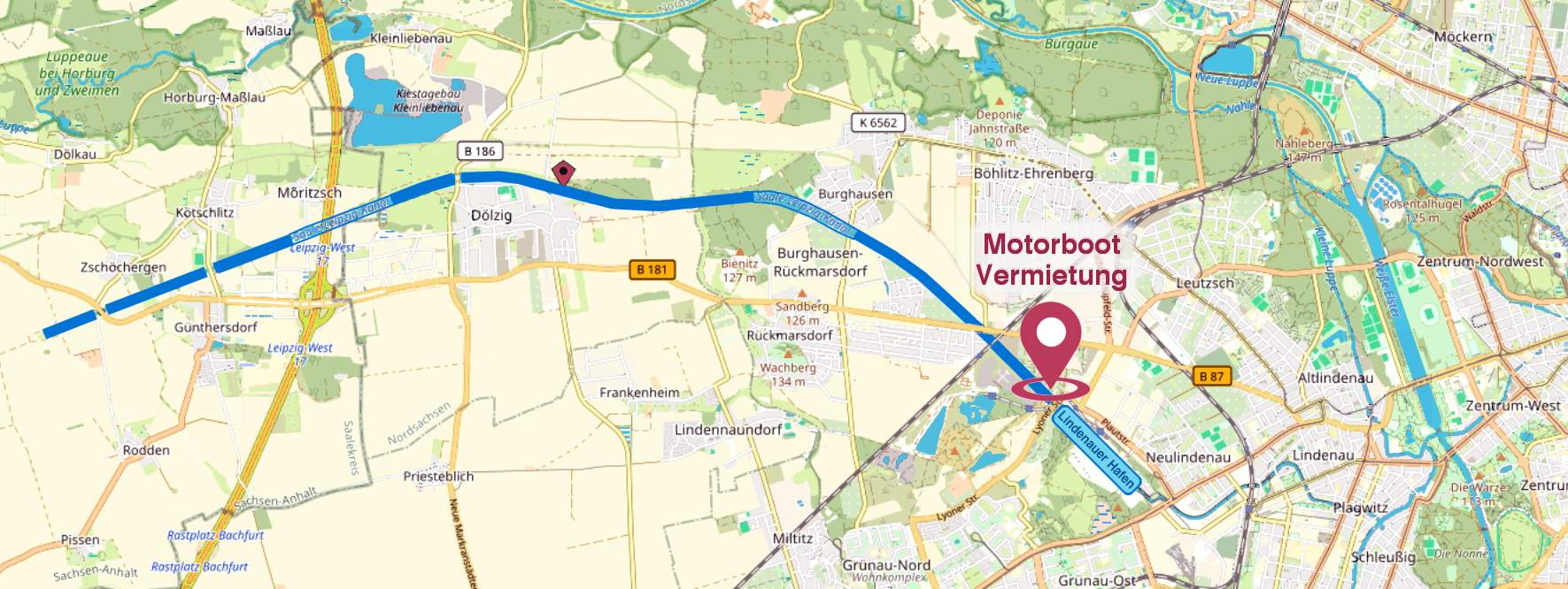 Foto: Landkarte Elster-Saale-Kanal