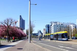 Foto: Behindertengerechte Rollstuhlfahrerwege in Leipzig