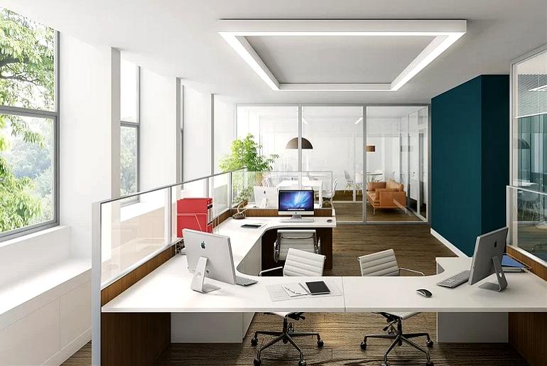 Foto: Moderne Büroeinrichtung in Leipzig