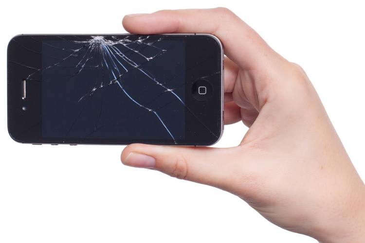 Smartphone Displayschaden (Displaybruch)