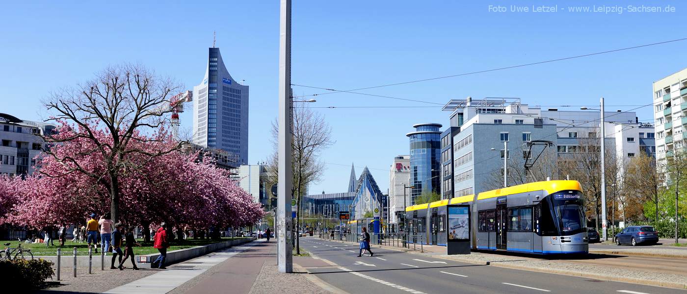 Leipzig City Skyline mit Panorama Tower