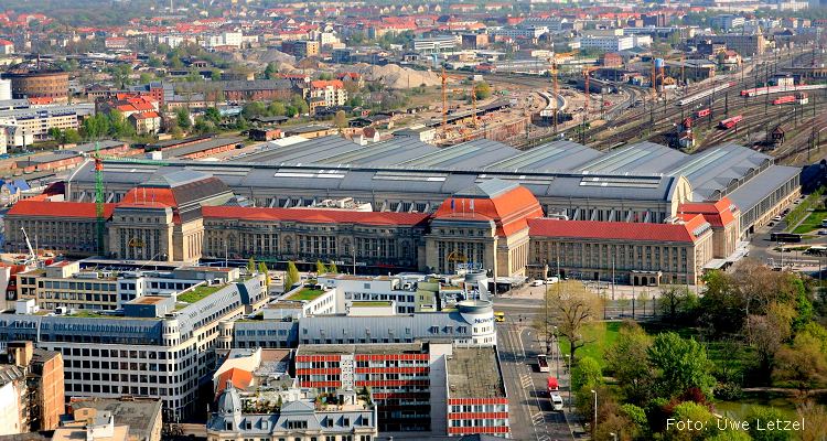 Luftbild Hauptbahnhof Leipzig