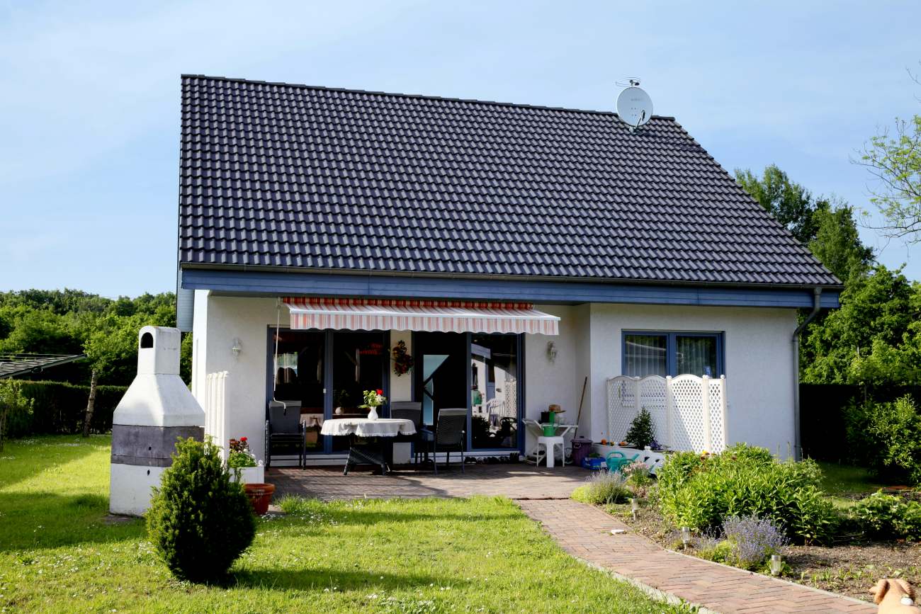 Einfamilienhaus in Leipzig mit Terrassenmarkise