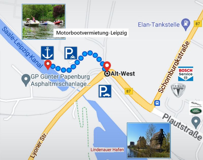 Foto: Motorbootvermietung Standortkarte