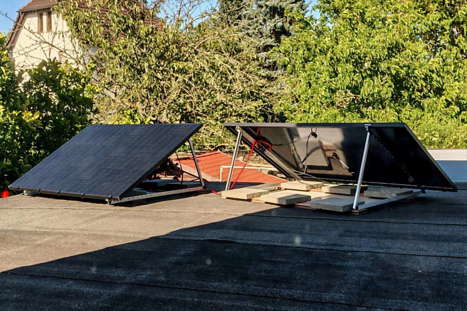 Solaranlage mit Ost-West Ausrichtung