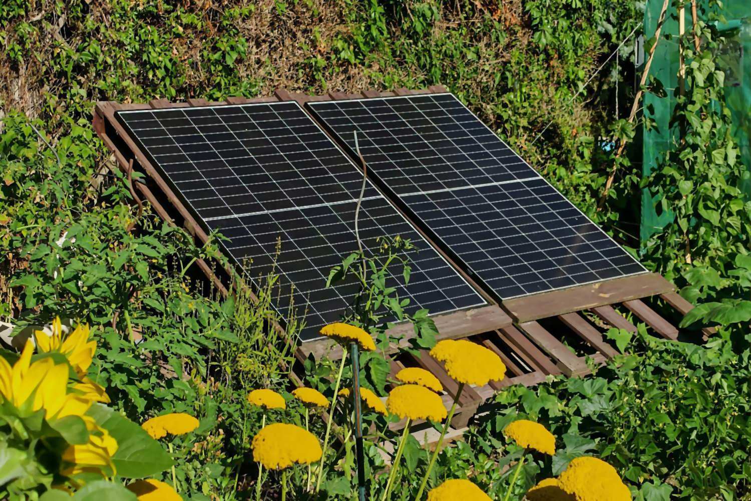 Garten Solaranlage mit ertragreicher S�d-Ausrichtung