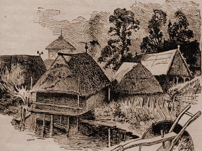 Typische Slawensiedlung in Ostelbien 