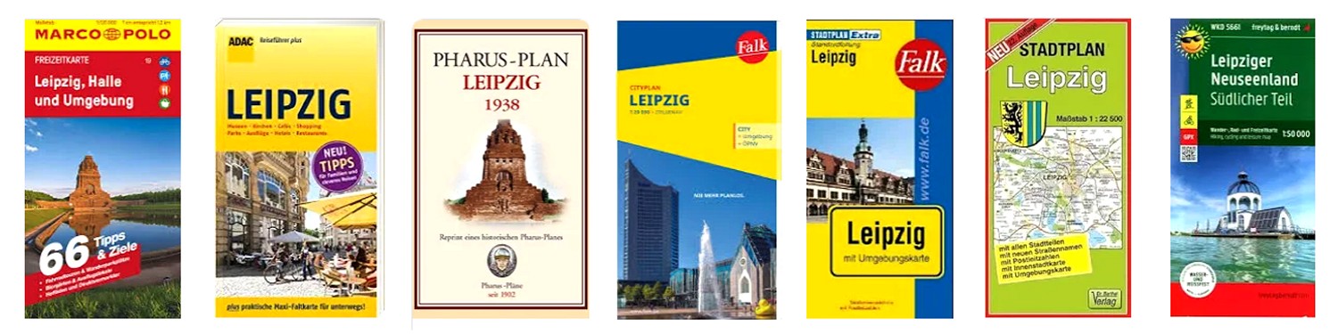 Stadtplan Leipzig: Mastab 1:22500 Landkarte  Gefaltete Karte
