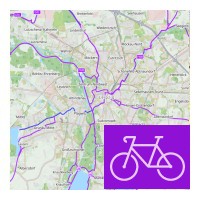 Leipzig Karte fr Radfahrende