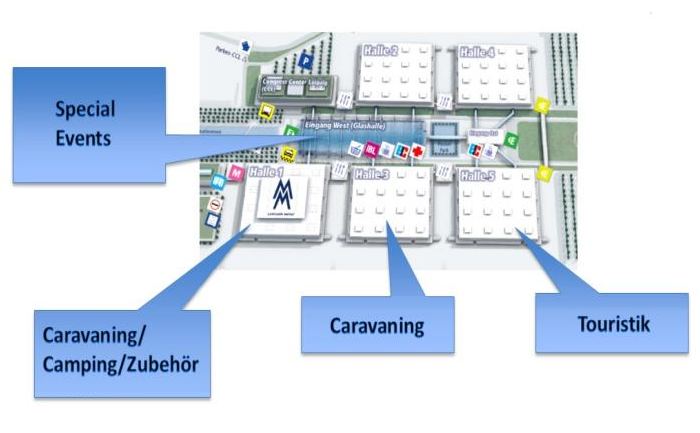 Touristik Caravan TC Messe Hallenplan