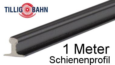 Tillig 83000 TT Modellgleis Meterware Schienen-Profil 1 Meter