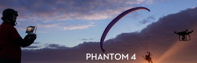 DJI Phantom-4 Kameradrohne mit Monitor