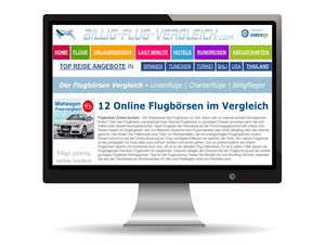 Internetprojekt Reisebro Flugtickets Flugbrsenvergleich