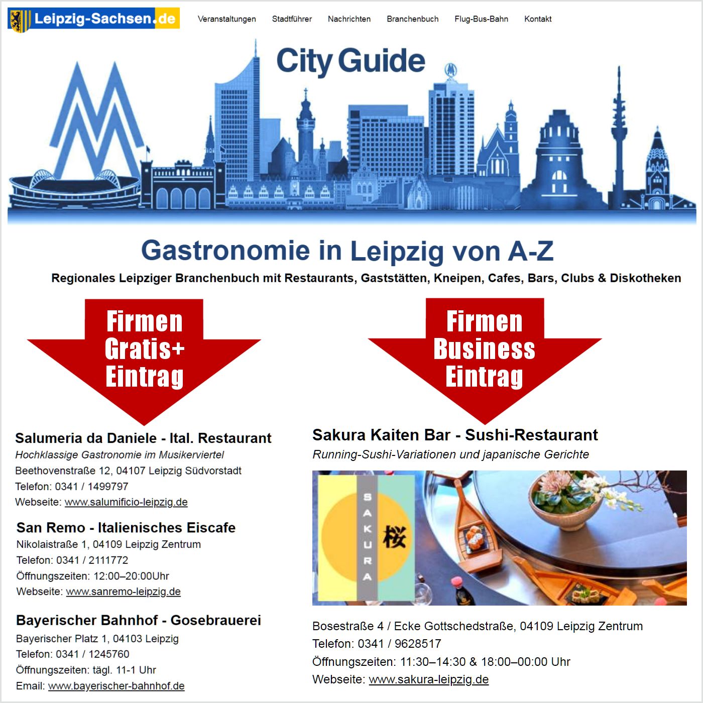 Firmeneintrag im Regionalen Branchenbuch Leipzig
